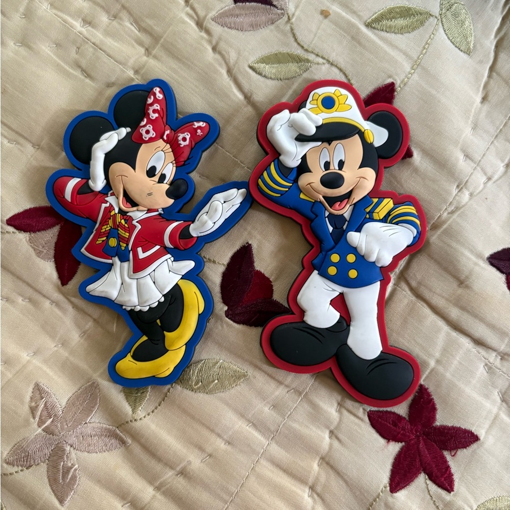 Disney Minnie & Mickey PVC Magnet Set - Red, Blue, Yellow, Black, White
